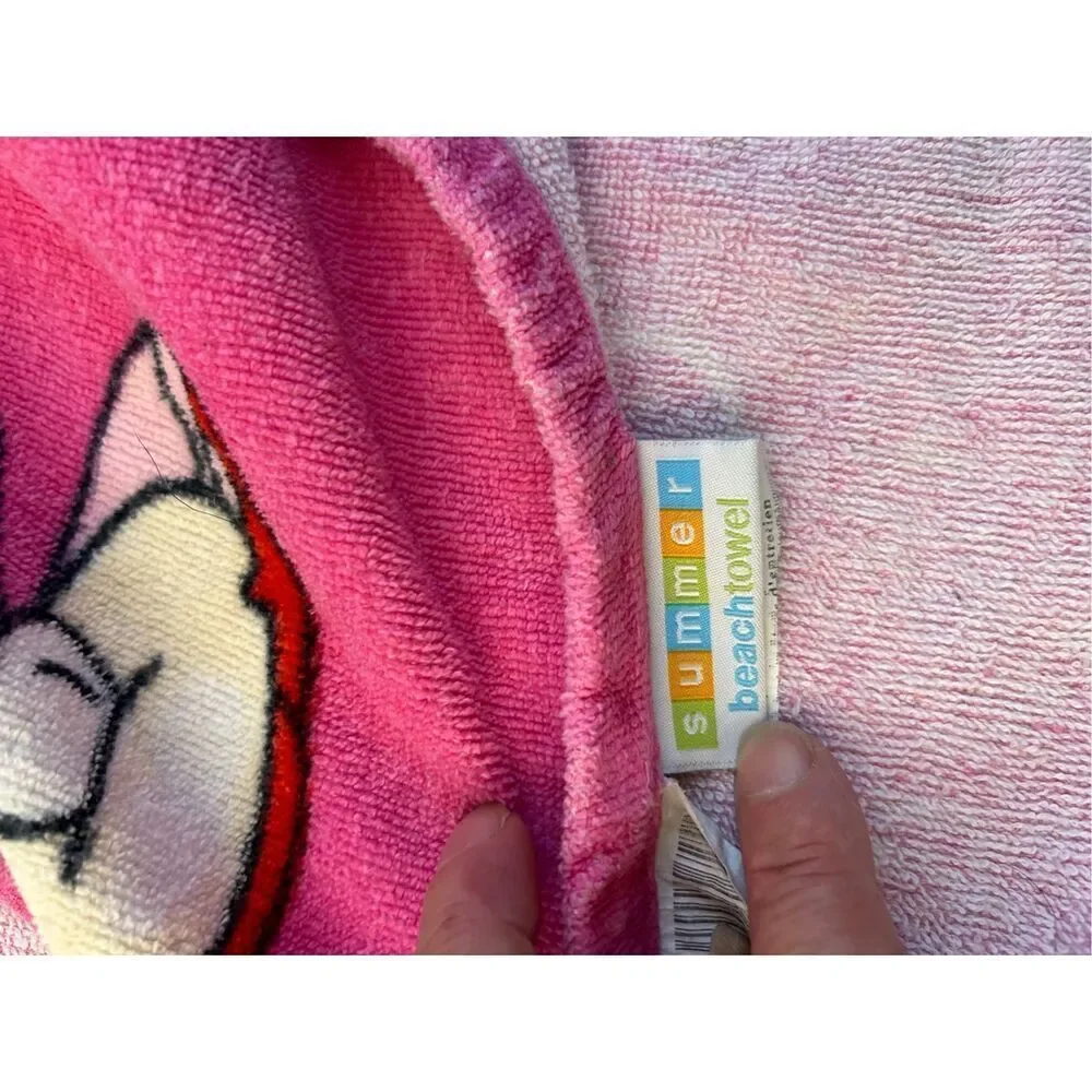 Summer Beach‎ Mermaid pink towel 23x21